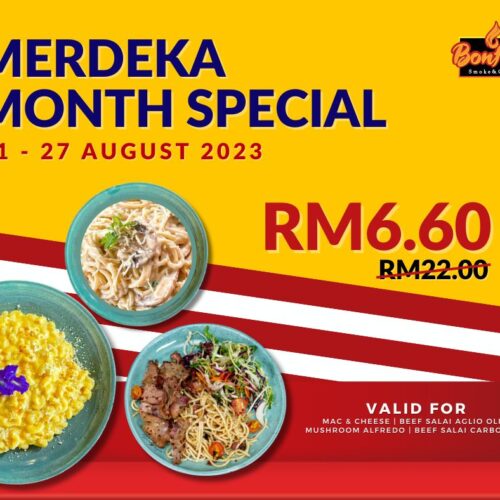 Merdeka Month Special Promotion at Bonfire Serapi Garden Cafe